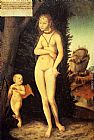 Venus With Cupid The Honey Thief by Lucas Cranach the Elder